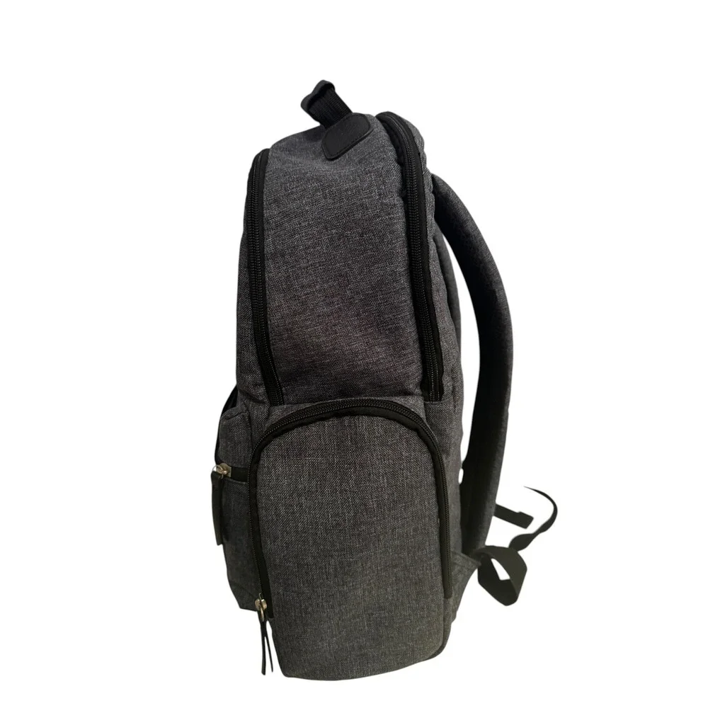 BB Gear Seeking Adventure Dad Diaper Bag Backpack Heather Grey with Changing Pad